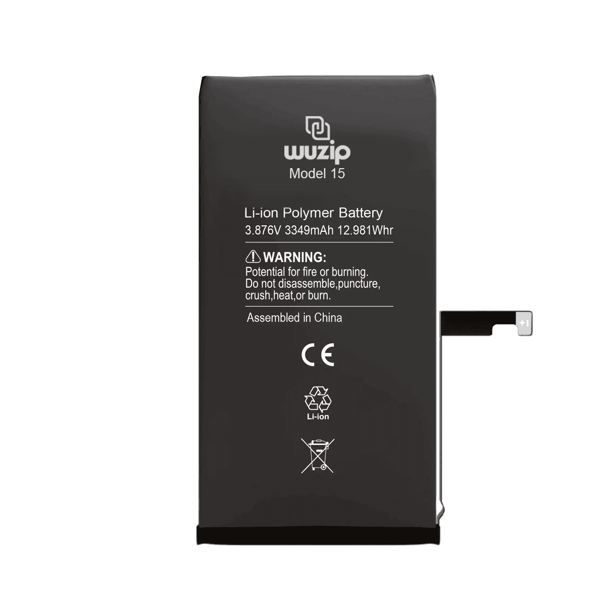 Bateria iPhone 15 Auto Programable - Black Edition