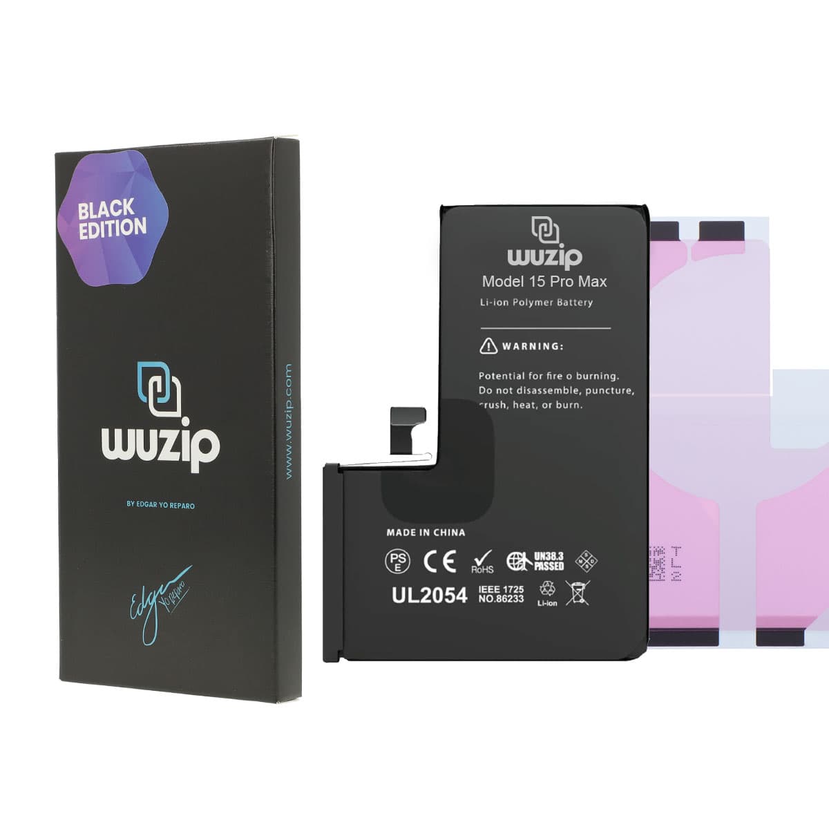 Bateria iPhone 15 Pro Max Auto Programable - Black Edition
