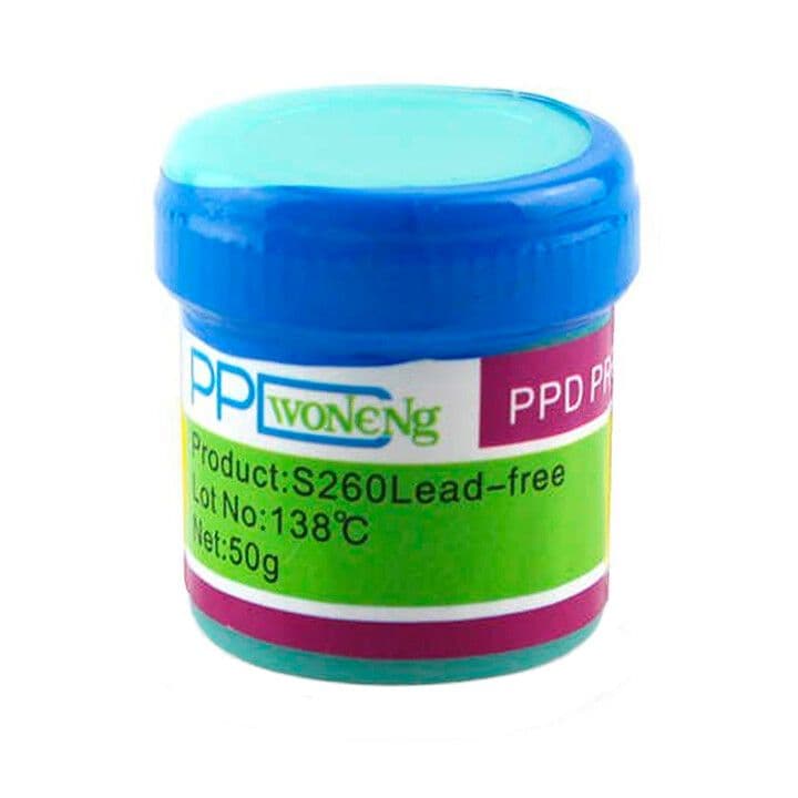 ESTAÑO EN PASTA PPD 138 GRADOS (BAJA FUSION) POTE 50g